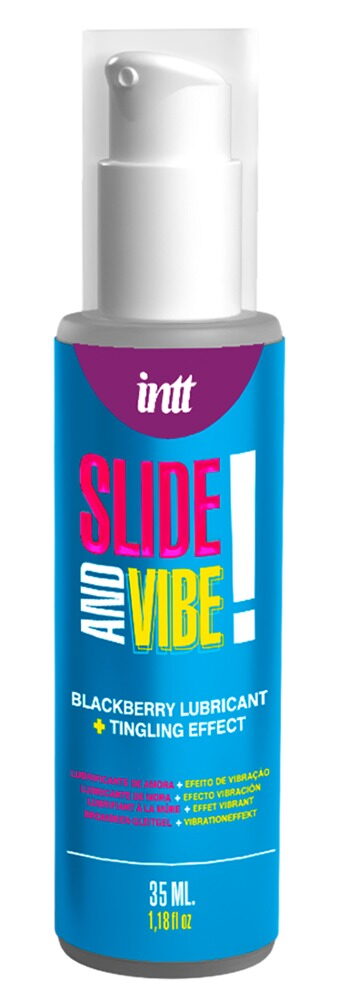 Intimgel „Slide and Vibe!“ med prikkende effekt