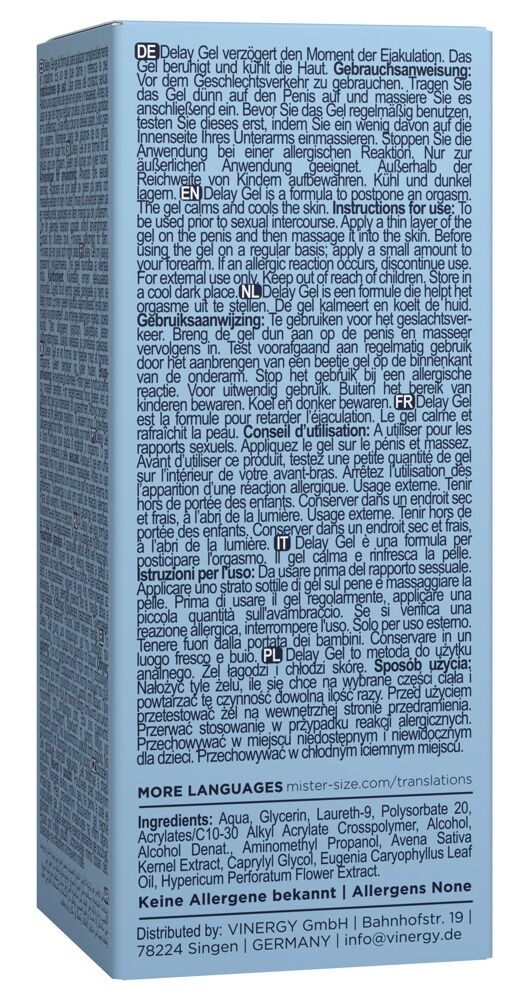 Delay Gel med kølende effekt