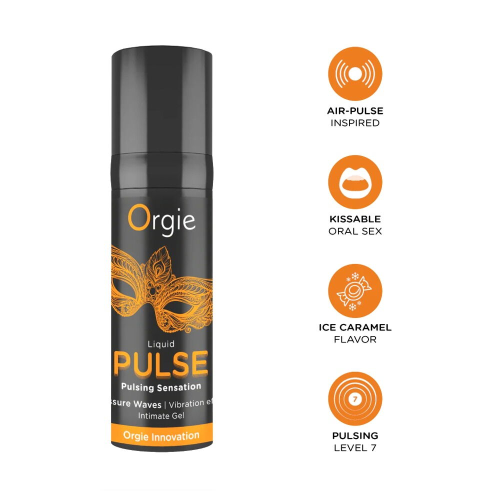Stimulerende gel "Liquid Pulse" med is-karamel-smag