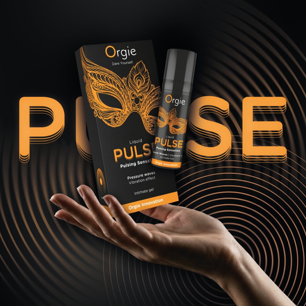 Stimulerende gel "Liquid Pulse" med is-karamel-smag