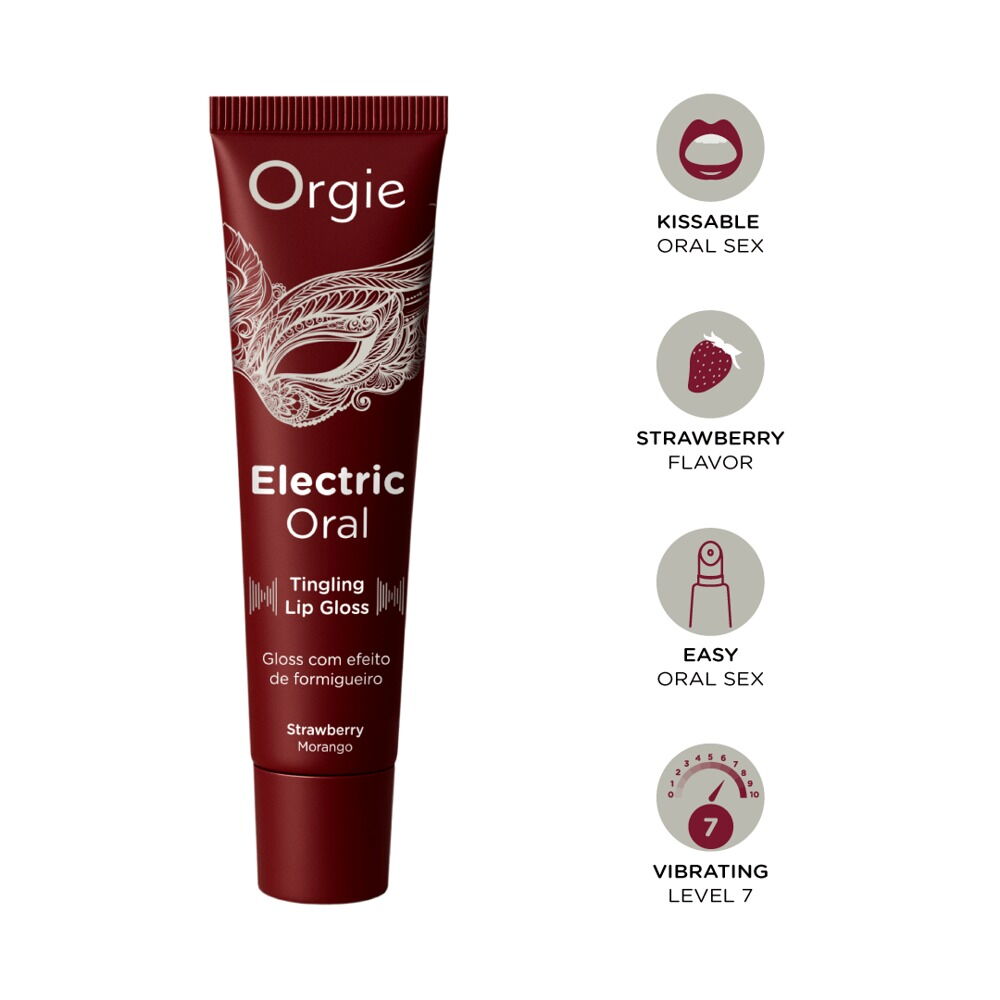Lipgloss "Electric Oral“ med jordbærsmag