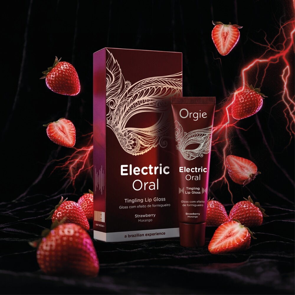 Lipgloss "Electric Oral“ med jordbærsmag