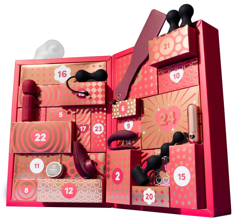Erotisk julekalender "Couples" inklusive Womanizer Liberty og We-Vibe Sync Lite