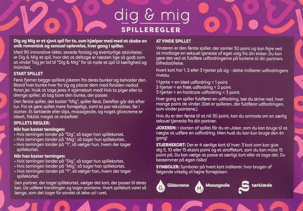 Kortspil "you & me“ for par