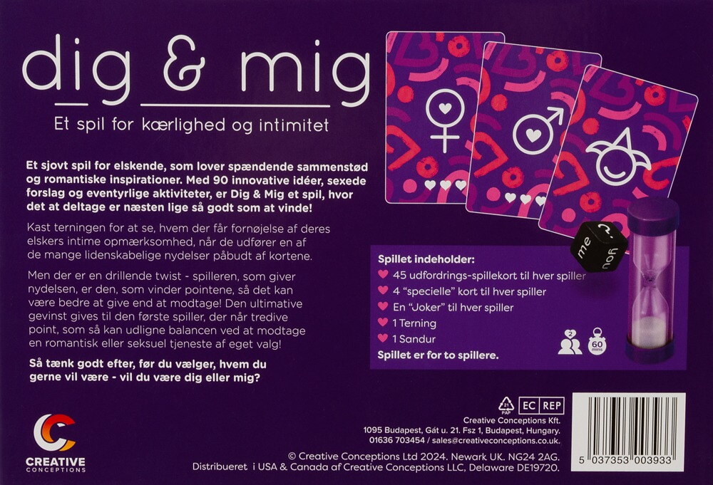 Kortspil "you & me“ for par