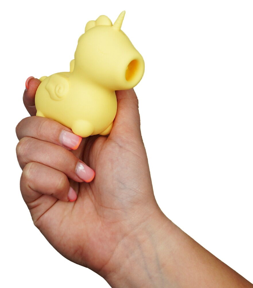 Lay-on-vibrator "Bean Blossom" i et sødt enhjørningedesign