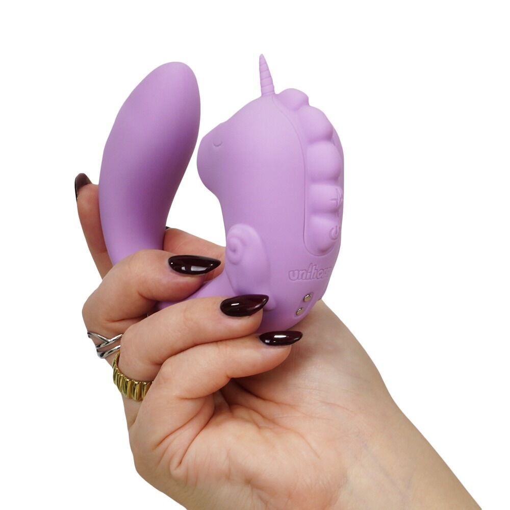 Vibrator "C-Horse Marina Lilac" med klitorisstimulator