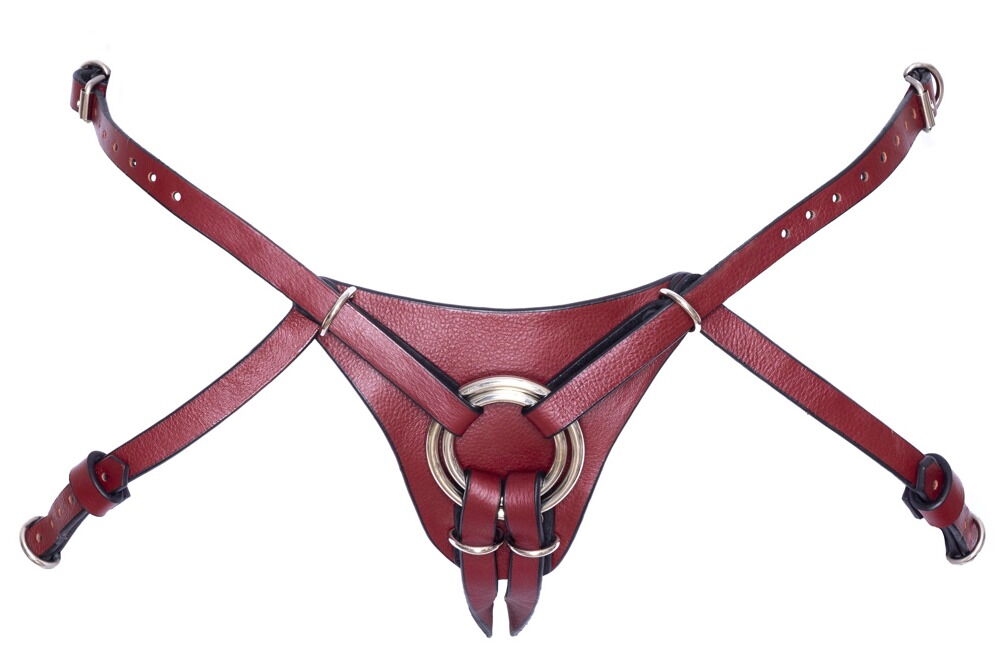 Strap-on i læder