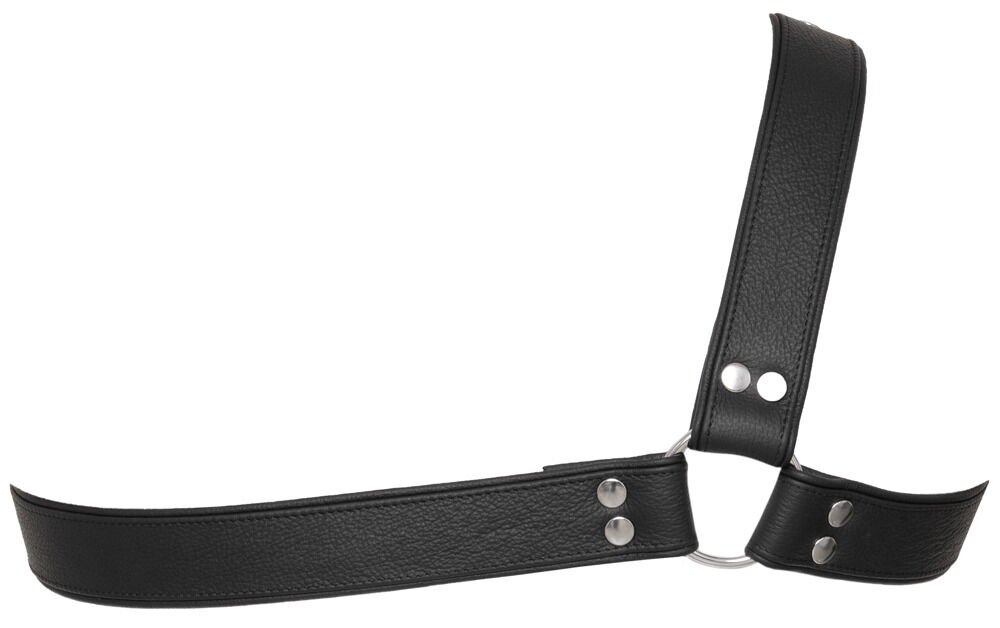 Læderbrystharness, ensidet