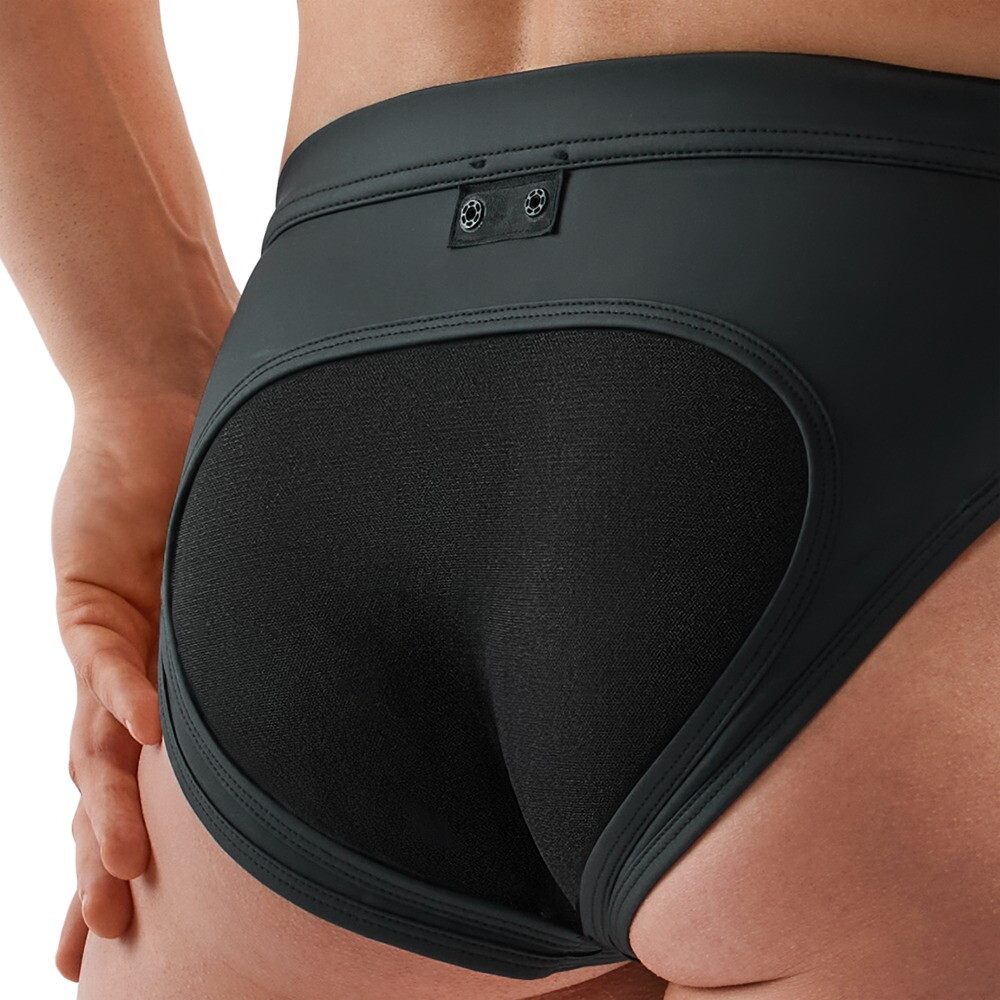 Jocktrusse med opklappelig bagside i mesh