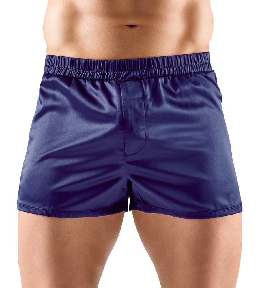 Satin-pants med åbning foran