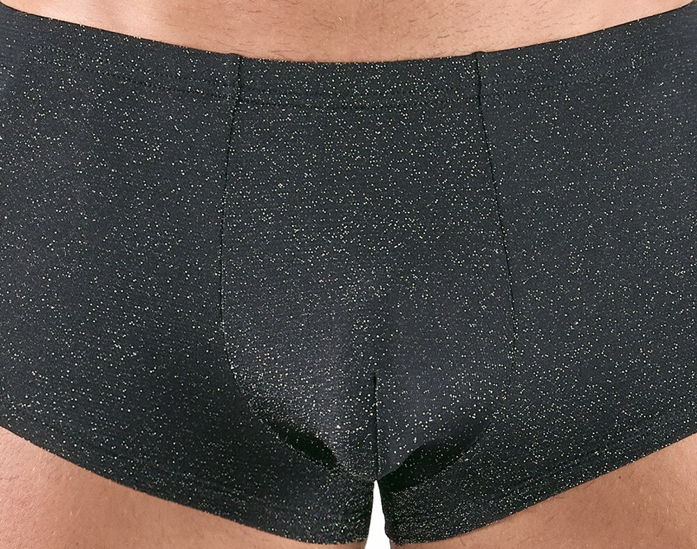 Pants i et skinnende lurex-look