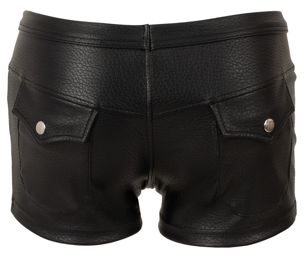 Pants i stilfuldt kunstlæder