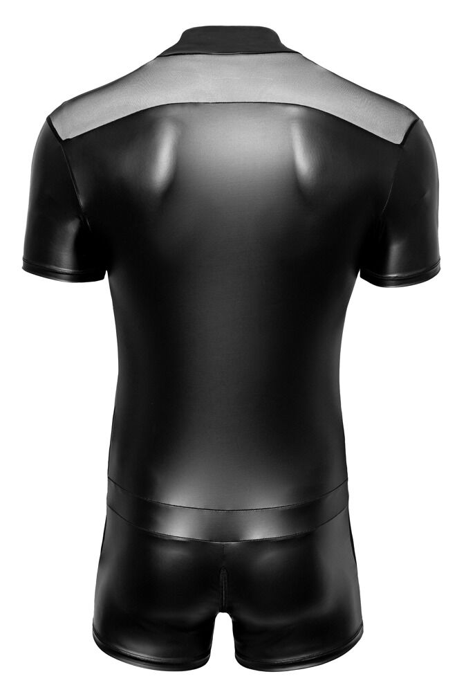 Kort jumpsuit med 3-vejs lynlås