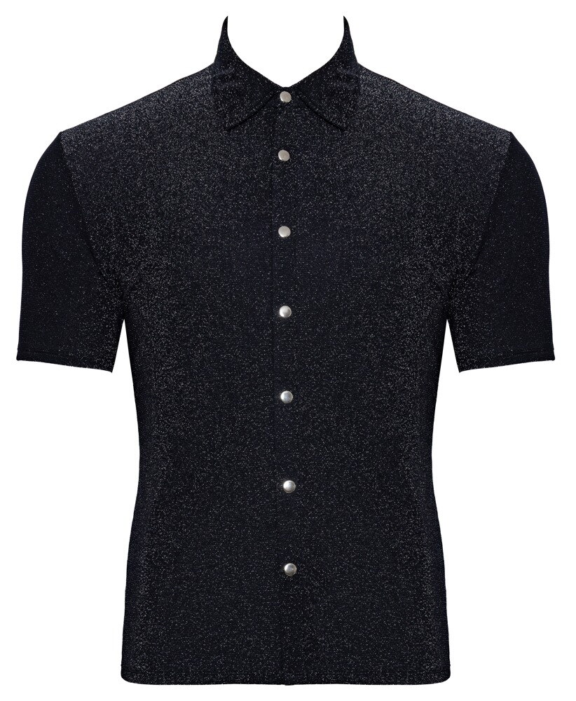 Skjorte i et skinnende lurex-look
