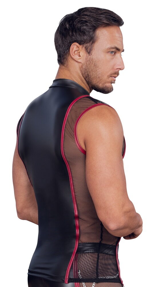 Skjorte i et 2-farvet mat look