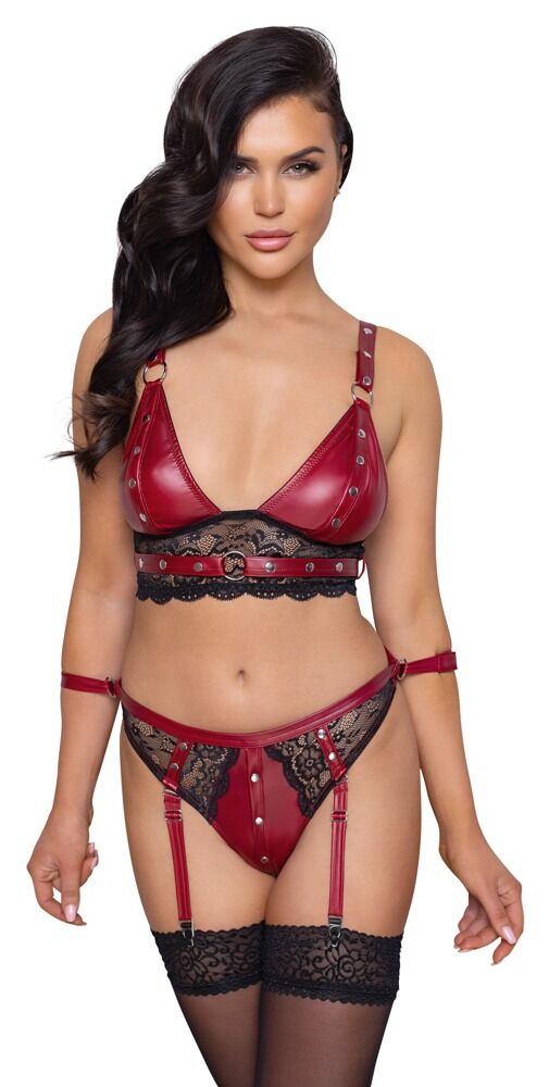 Bralette og stroppe-trusse