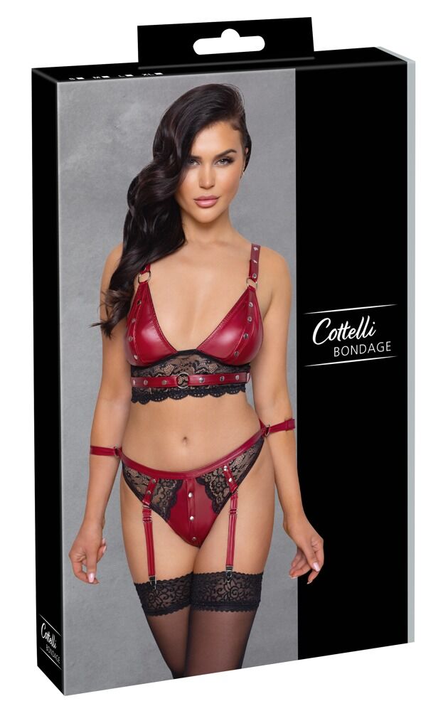 Bralette og stroppe-trusse