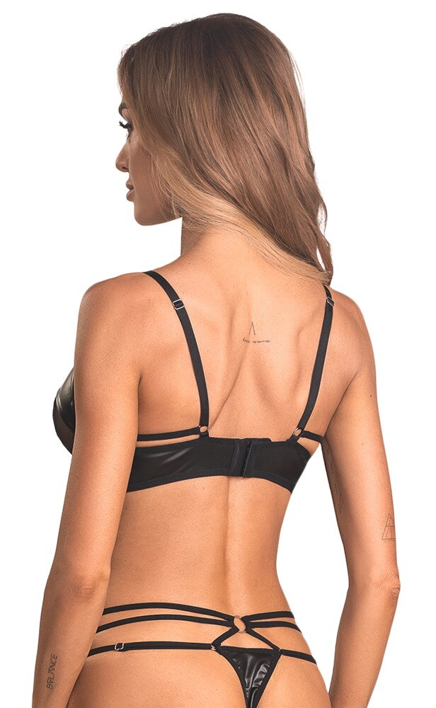 Lingerisæt "Dominna“ med bøjle-bh og G-streng