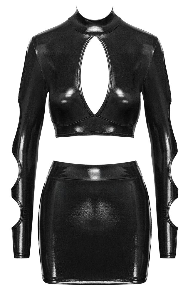 Miniskørt og crop-top