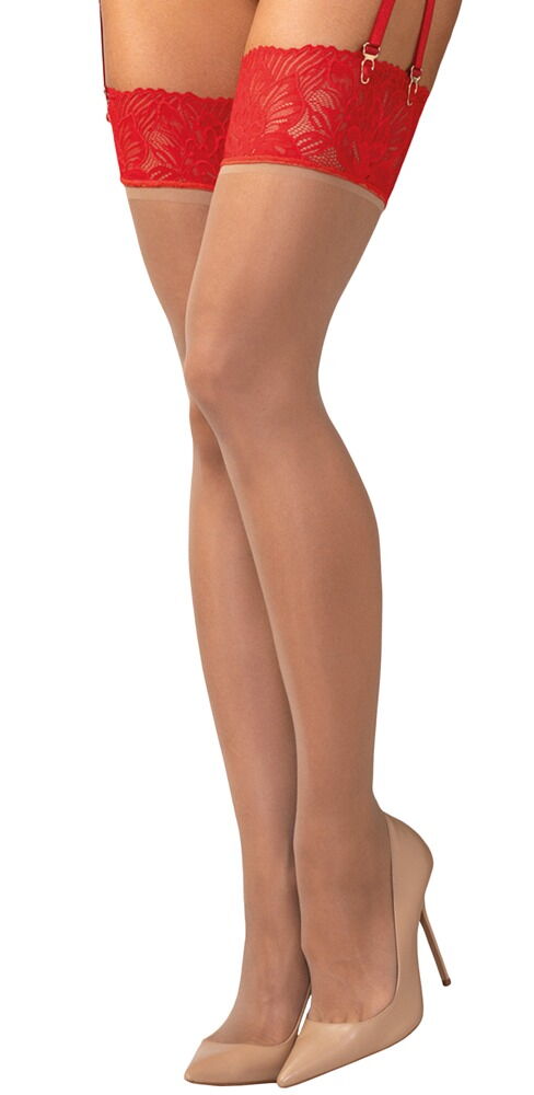 Strømper "Matildea" til fastgørelse på hofteholder