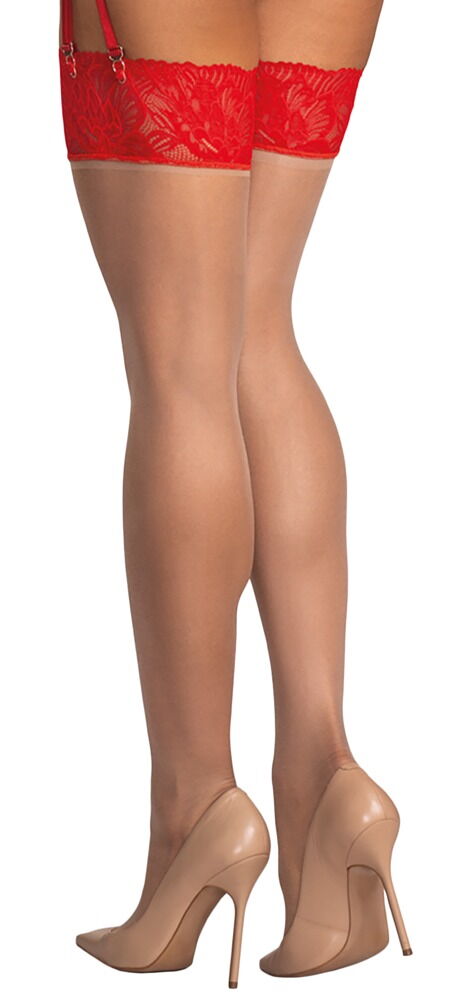 Strømper "Matildea" til fastgørelse på hofteholder