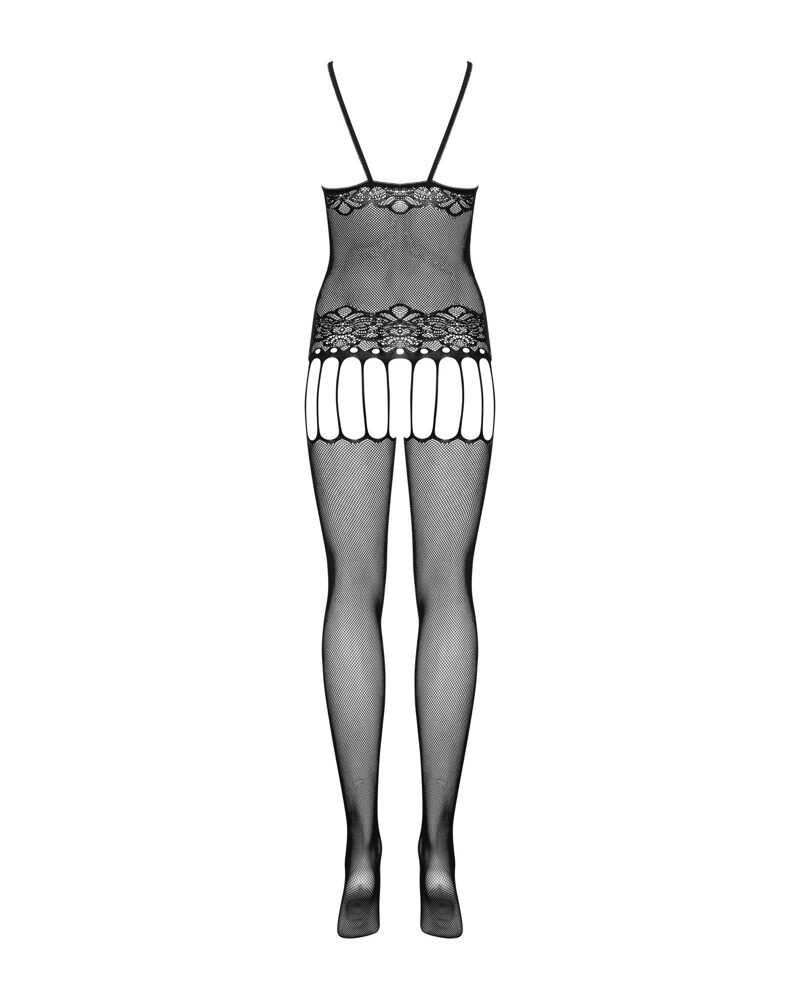 Catsuit uden skridt i seler-look