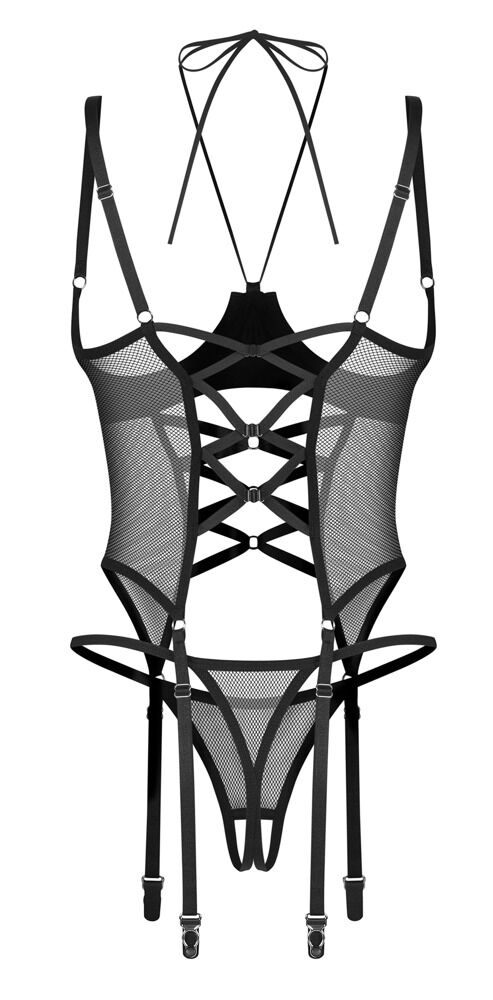 Korset "Dominna" inklusive bundløs G-streng