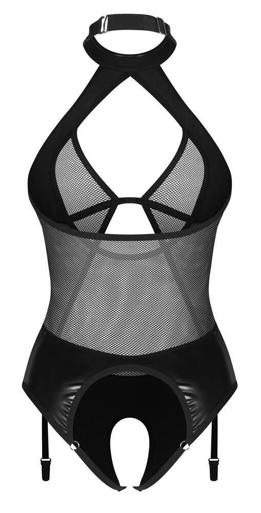 Bundløs body "Dominna" med strømpebånd