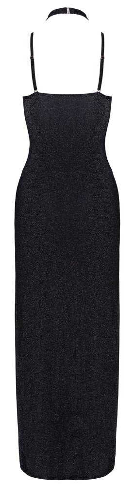 Kjole i sølvfarvet glamour-look