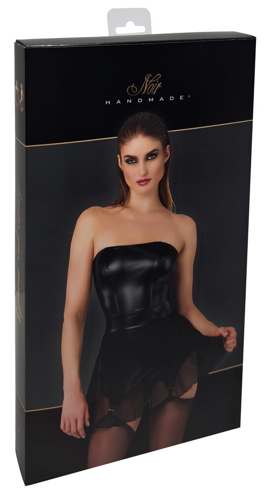 Minikjole med strømpeholdere