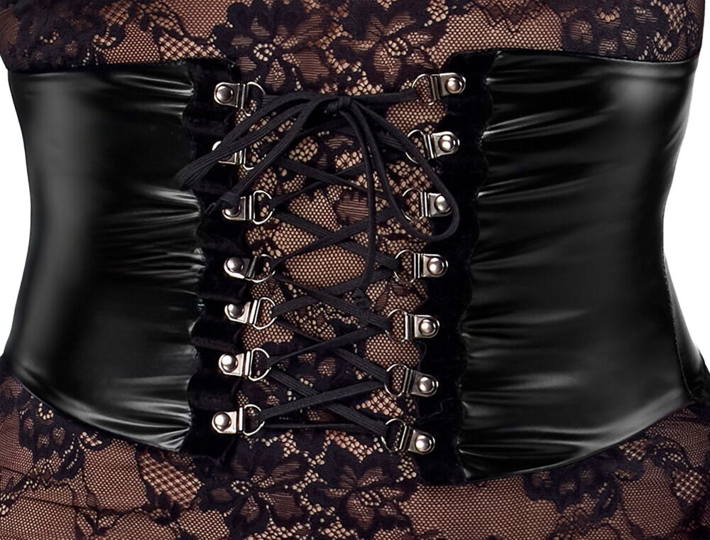 Kjole "Kink Royal" fremstillet af elastisk blonde