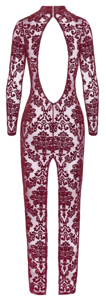 Kjole "Kink Royal" med ornamenter i fløjlsprint