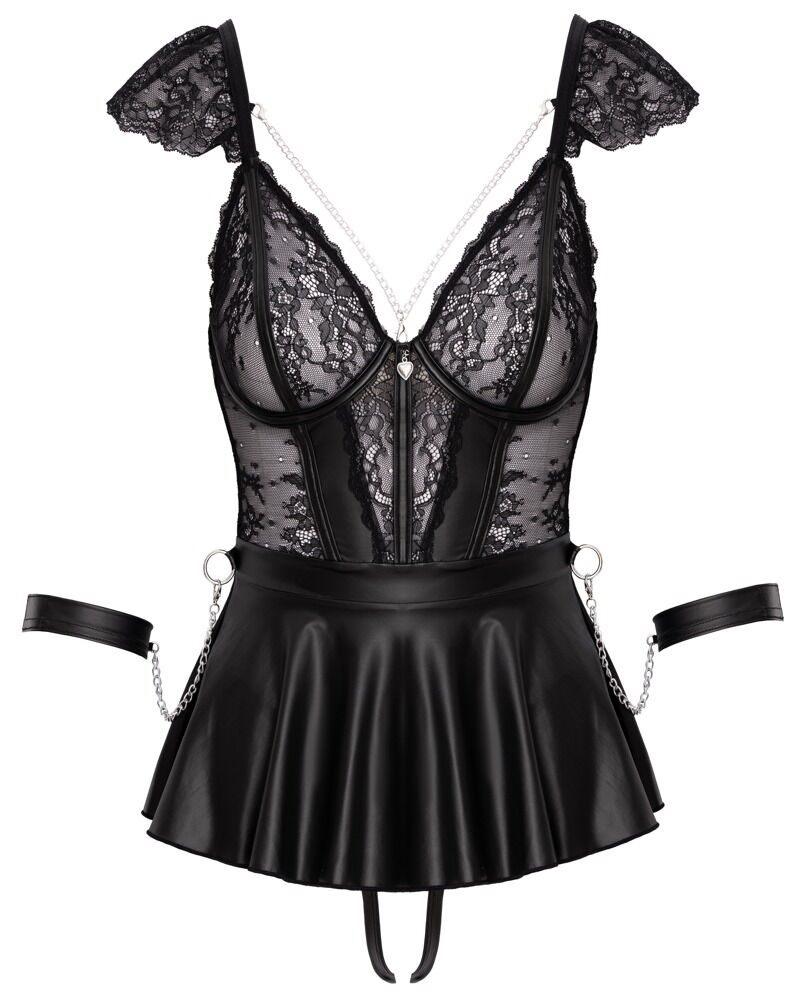 Babydoll inklusive åben g-streng