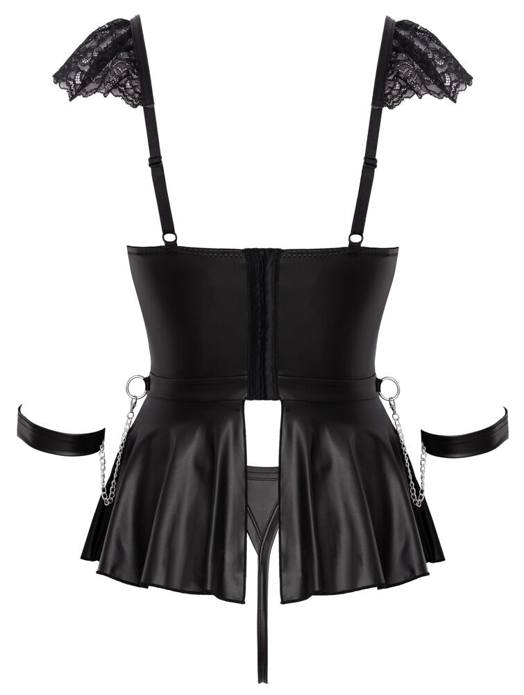 Babydoll inklusive åben g-streng