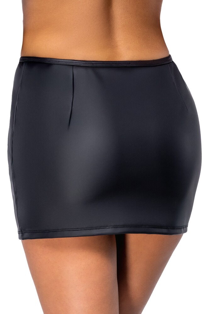 Mininederdel i et mat look
