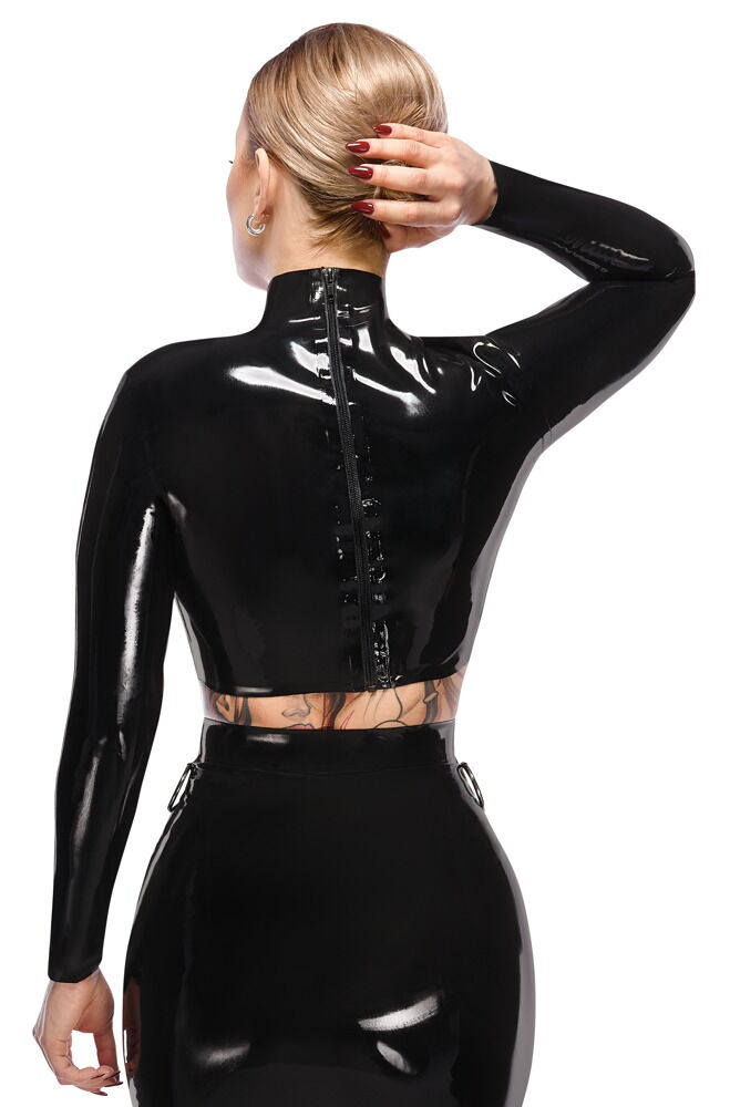 Latex-skjorte brystfri