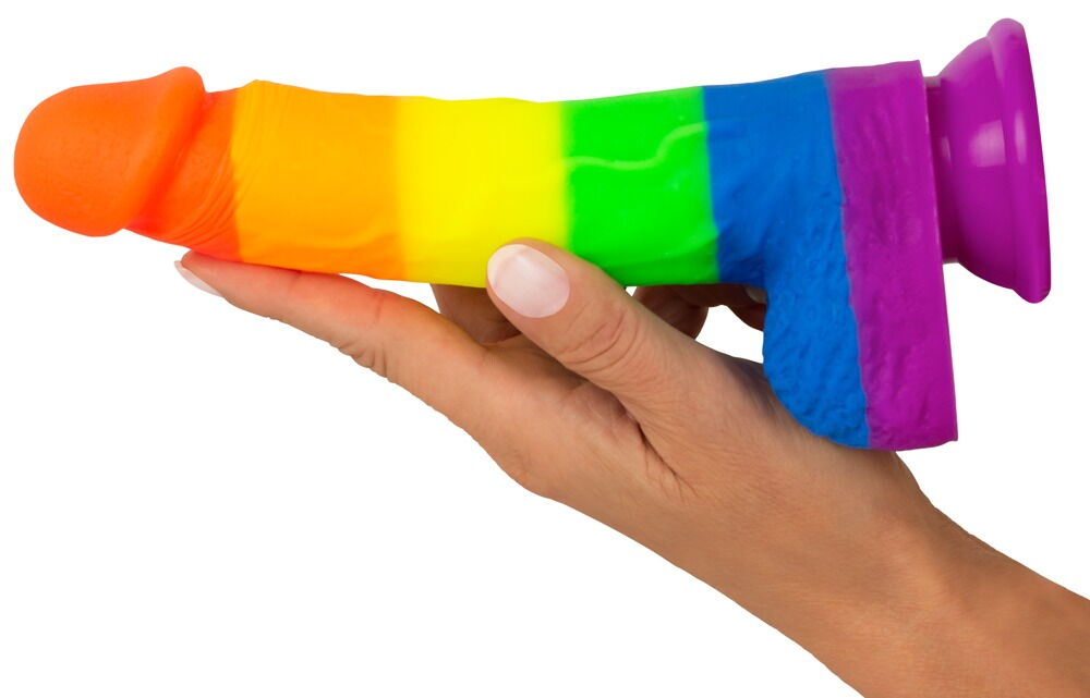 Naturlig dildo "PRIDE!" med sugebase