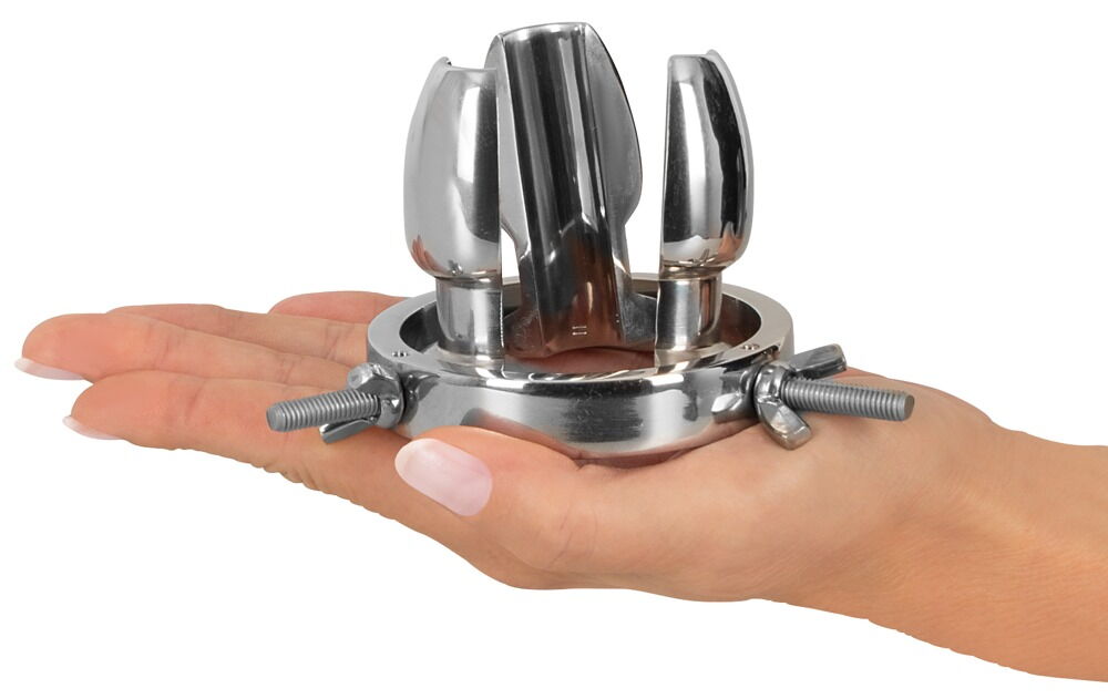 Analplug "Anal Spreader" af rustfrit stål, hul