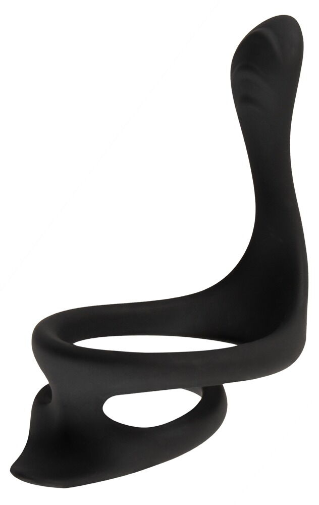 Penisring med testikelring og perineumstimulator