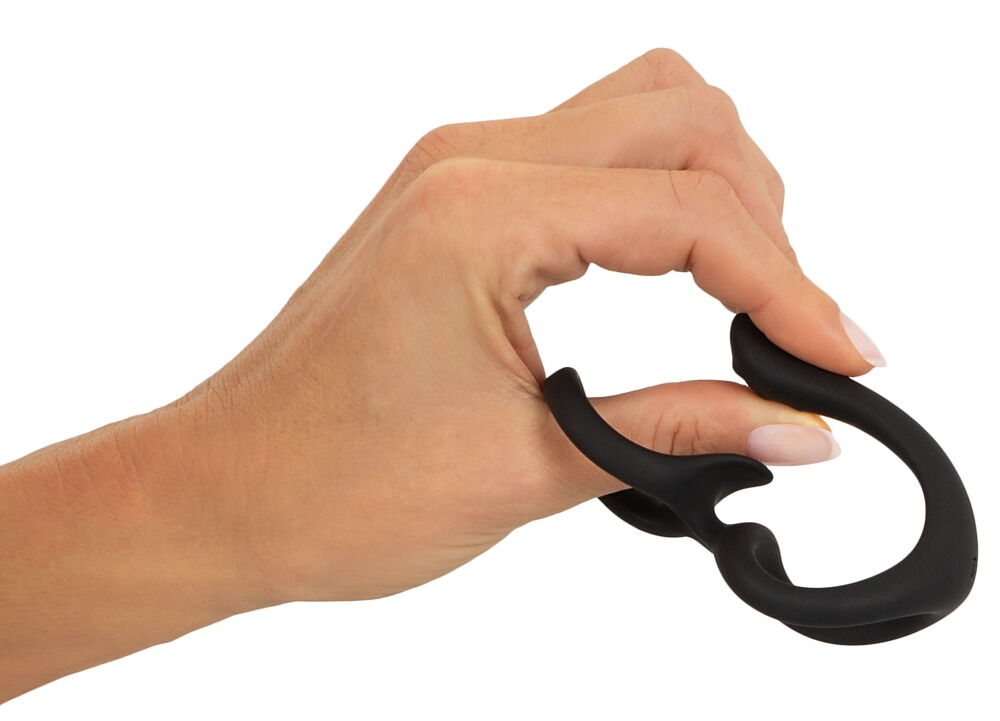 Penisring med testikelring og perineumstimulator