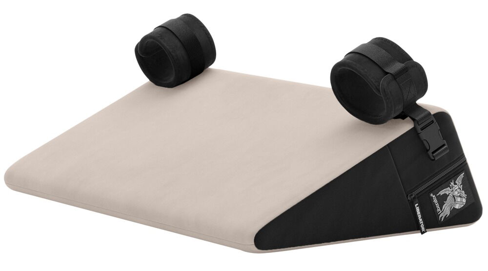 Sexpude "Bondage Wedge“ med aftagelige håndledsmanchetter