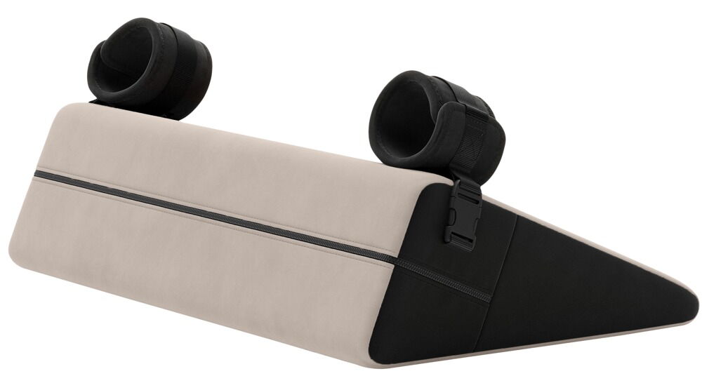 Sexpude "Bondage Wedge“ med aftagelige håndledsmanchetter