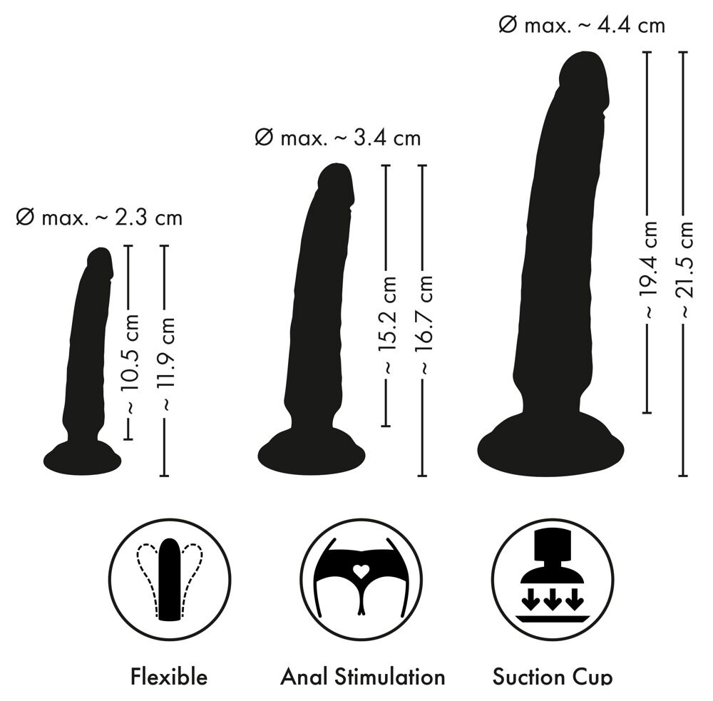 3-delt analplug-sæt