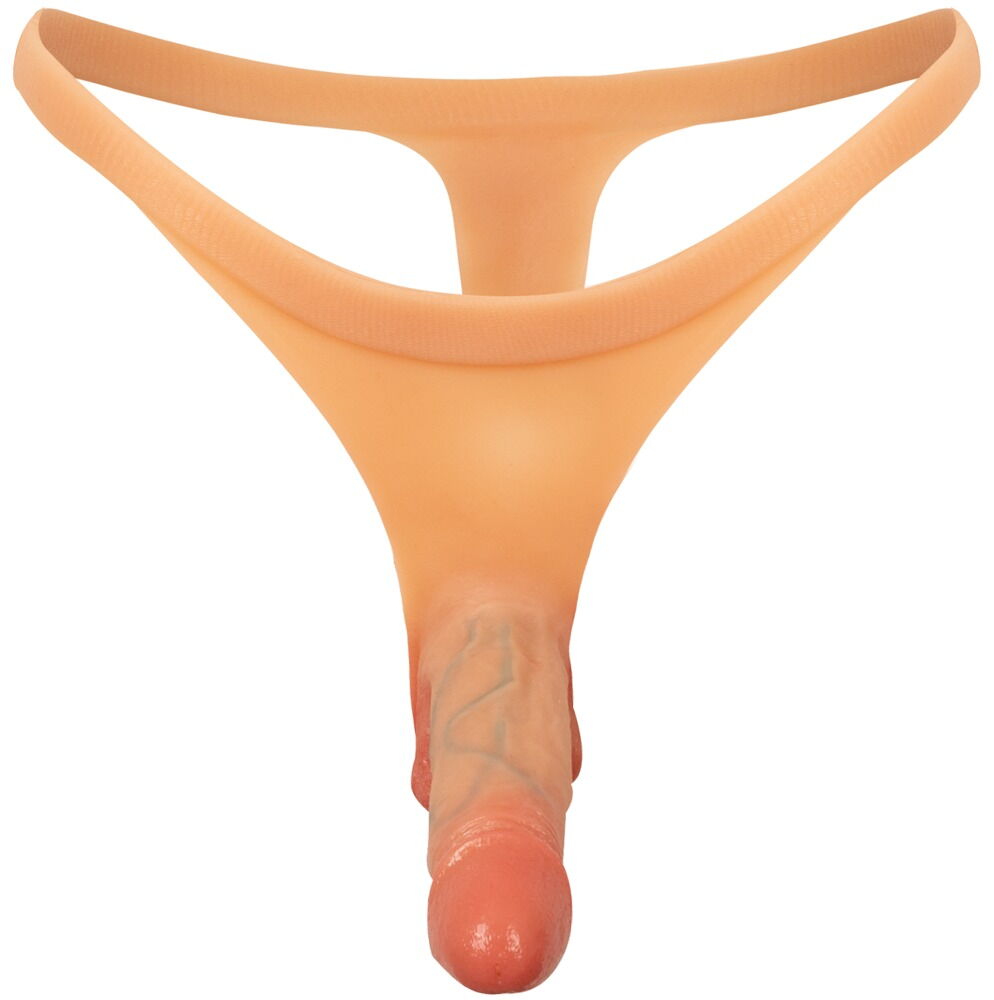 Strap-on-string med udvendig og indvendig dildo