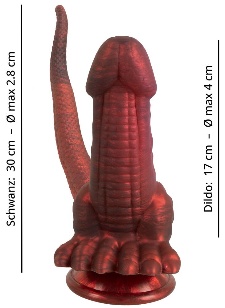 Dobbeltdildo "Panthera Double" med sugekop