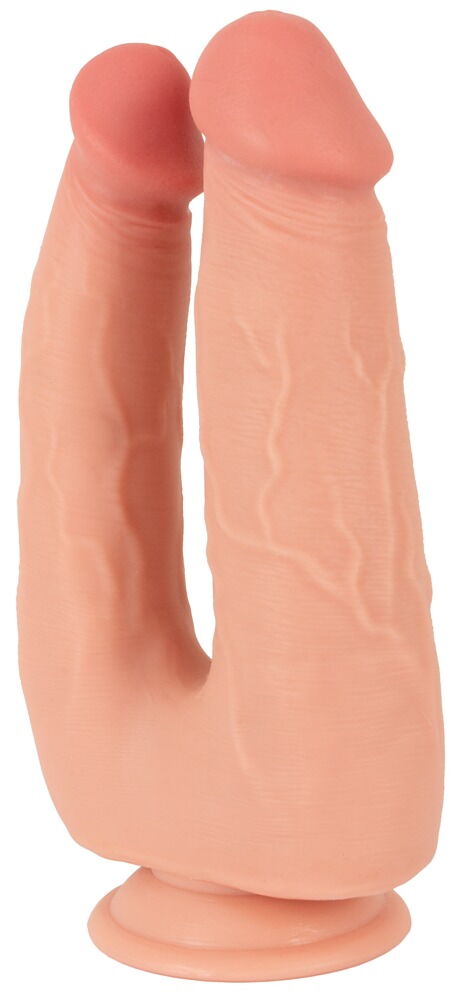 Dobbeltdildo med sugekop