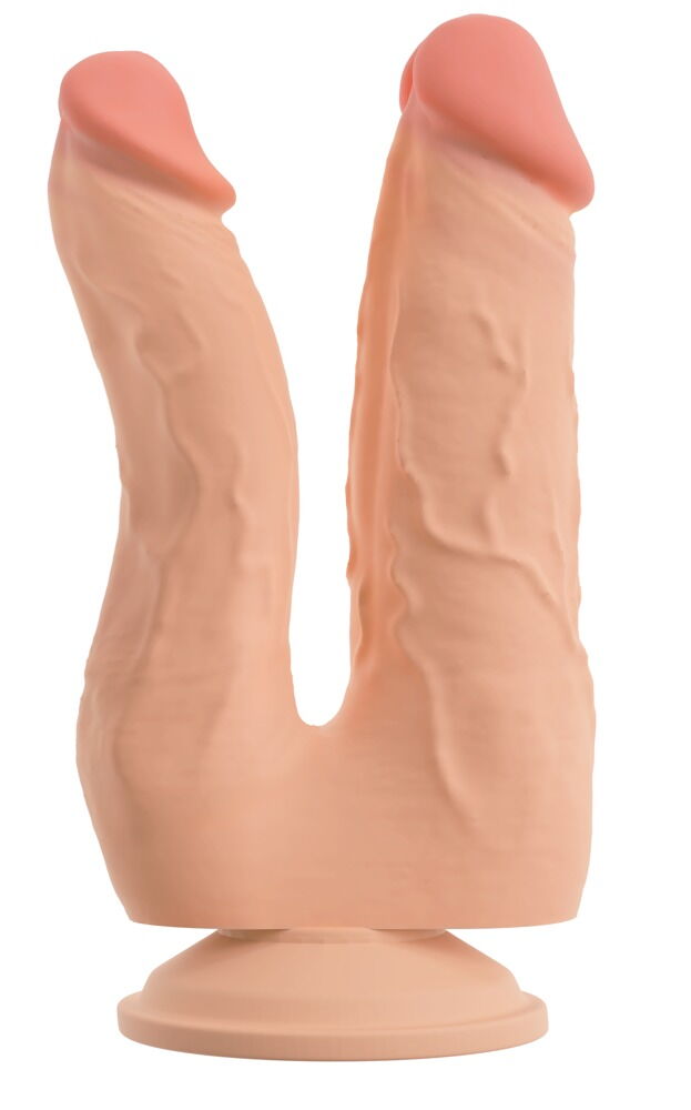 Dobbeltdildo med sugekop