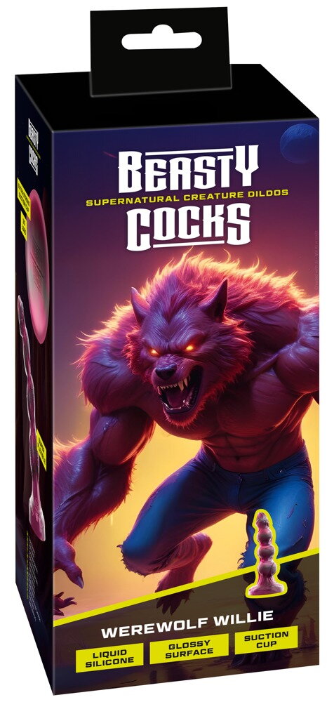 Dildo "Werewolf Willie" med sugekop
