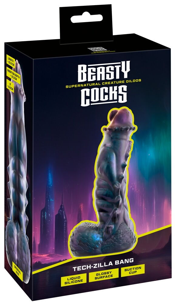 Dildo "Tech-Zilla Bang" med sugekop